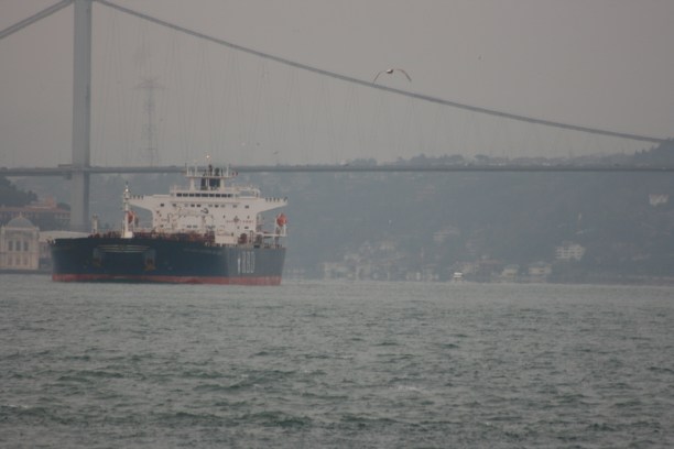 A ship en route to the Black Sea.